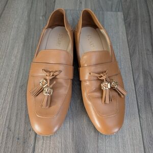 Stuart Weitzman Tan Leather Loafers